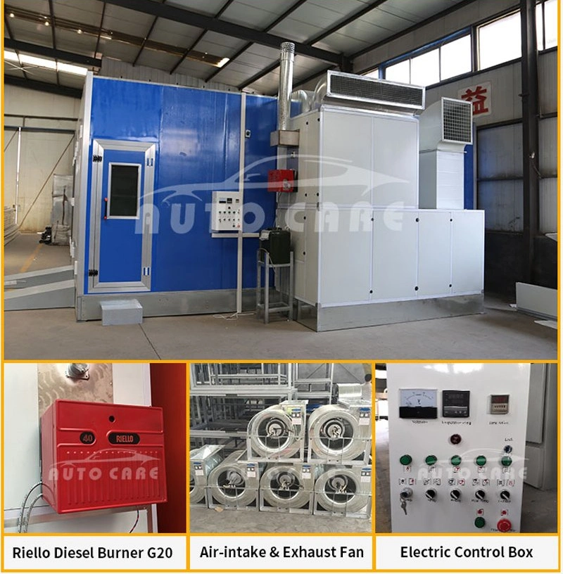 Paint Spray Booth Electrostatic Water Curtain Paint Spray Booth System with Drying Room for Car Wheel Rims Painting AC-6900