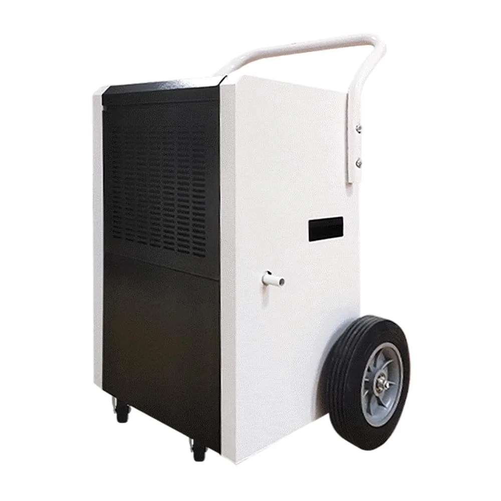 58L/D Metal Body Portable Dehumidifier with Big Wheels and Handle for Home and Factory Commercial Use