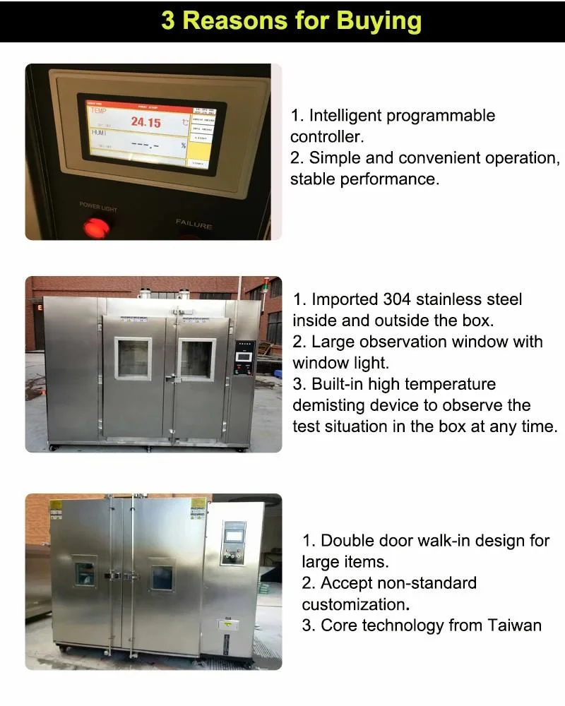 Temperature and Humidity Controlled Climatic Rooms Climate Walk in Environmental Test Chamber