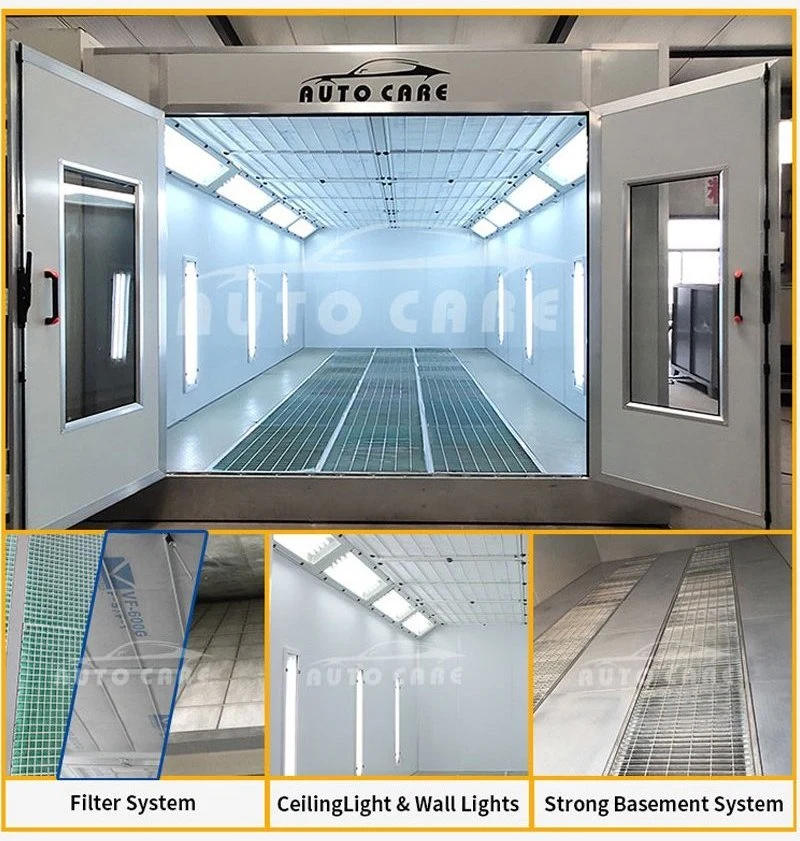 Paint Spray Booth Electrostatic Water Curtain Paint Spray Booth System with Drying Room for Car Wheel Rims Painting AC-6900