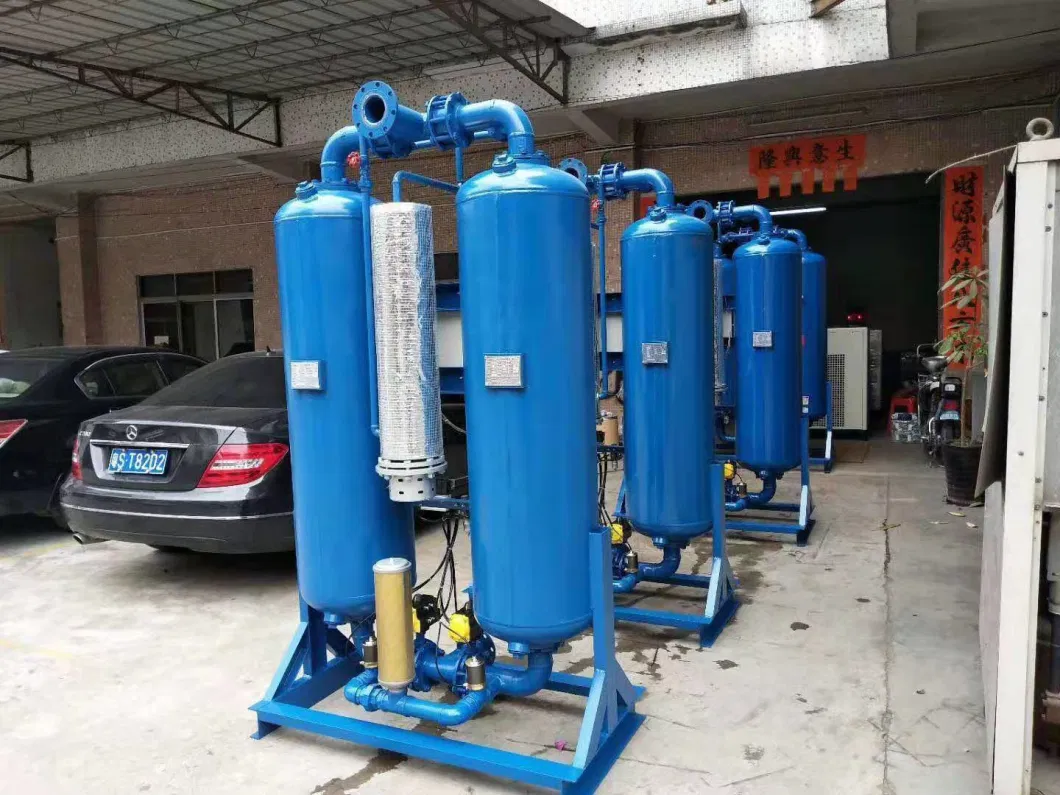 220V 50Hz 3.8m3/Min Industrial Heatless Regenerative Desiccant Adsorption Dryer