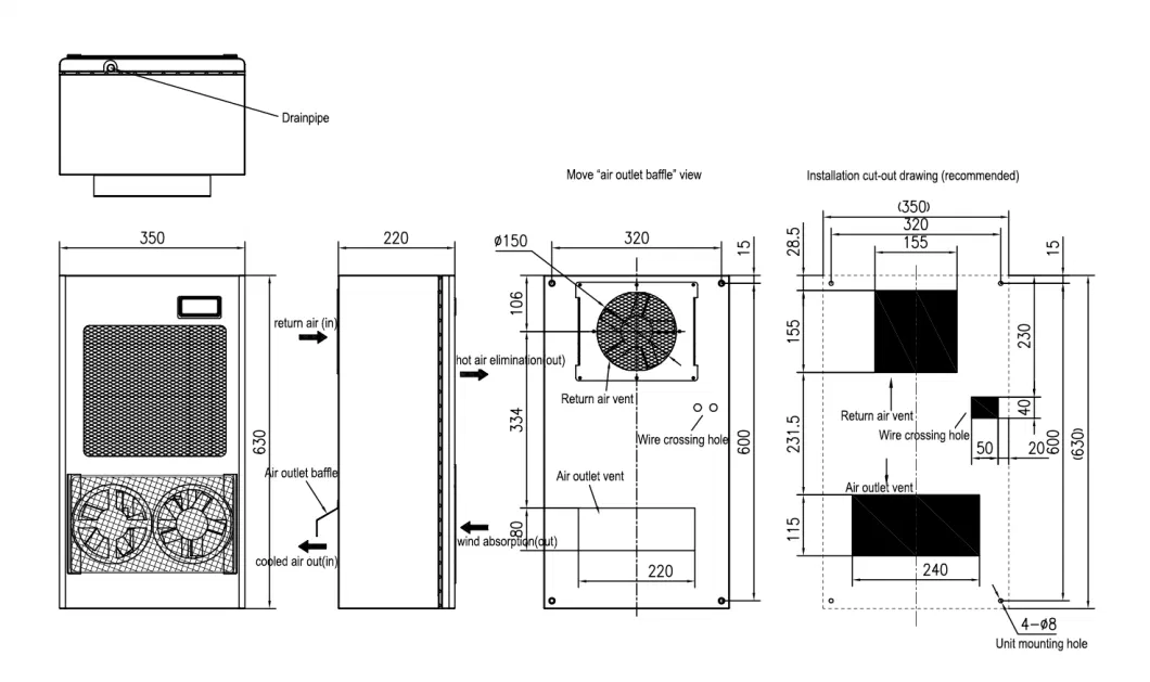 Ordinary Non-Standard Custom Hi-Surp and Dehumidification Conditioning Dustproof Air Cooler