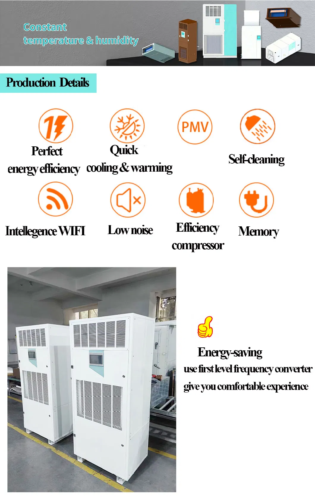 Qxhf-23.8g Computer Room Air Conditioner Industrial Commercial Air Conditioning Unit