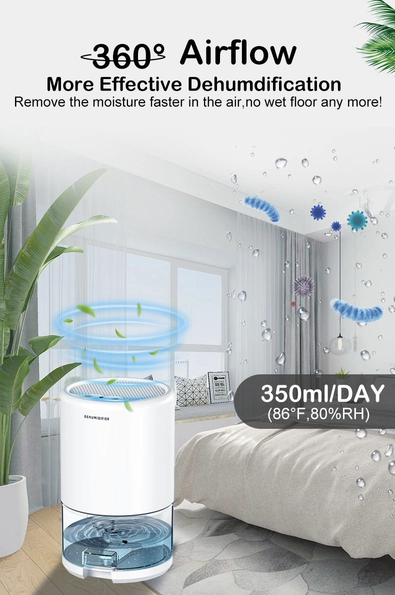 2023 New Arrival 350ml Home Air Mini Portable Small Peltier Dehumidifier