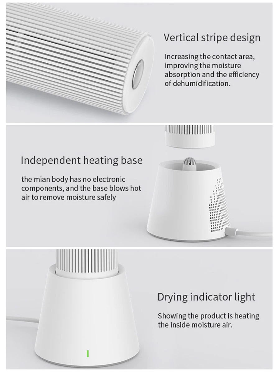 China Manufacturer Kitchen Cabinet Mini Dehumidifying Silica Gel Desiccant Dehumidifier