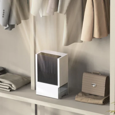 Hogar eléctrico Luftentfeuchter 2,5L plástico deshumidificador Secador sobre ruedas