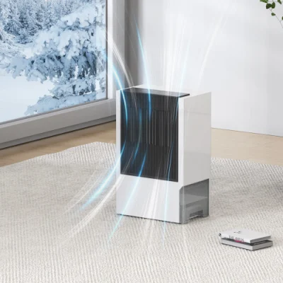 Hogar eléctrico Luftentfeuchter 2,5L plástico deshumidificador Secador sobre ruedas