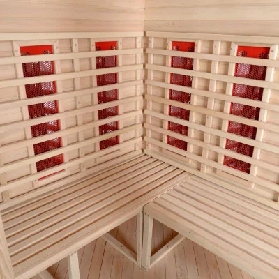 Baño de vapor infrarrojo lejano tradicional Cuarto de madera