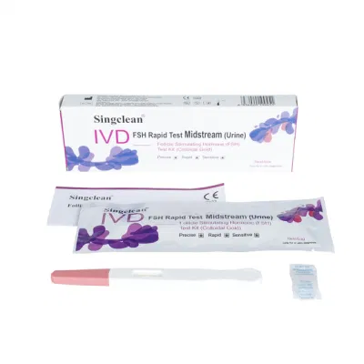  Singclean rápido Resultado temprano orina FSH Kit de prueba para parado Períodos menstruales