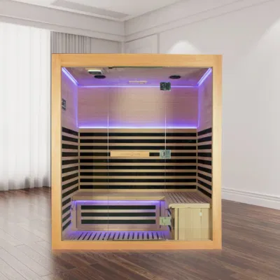  Sauna seca de madera Sala de sauna infrarroja