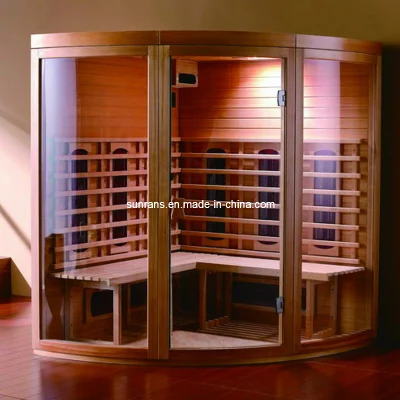 Baño de vapor infrarrojo lejano tradicional Cuarto de madera