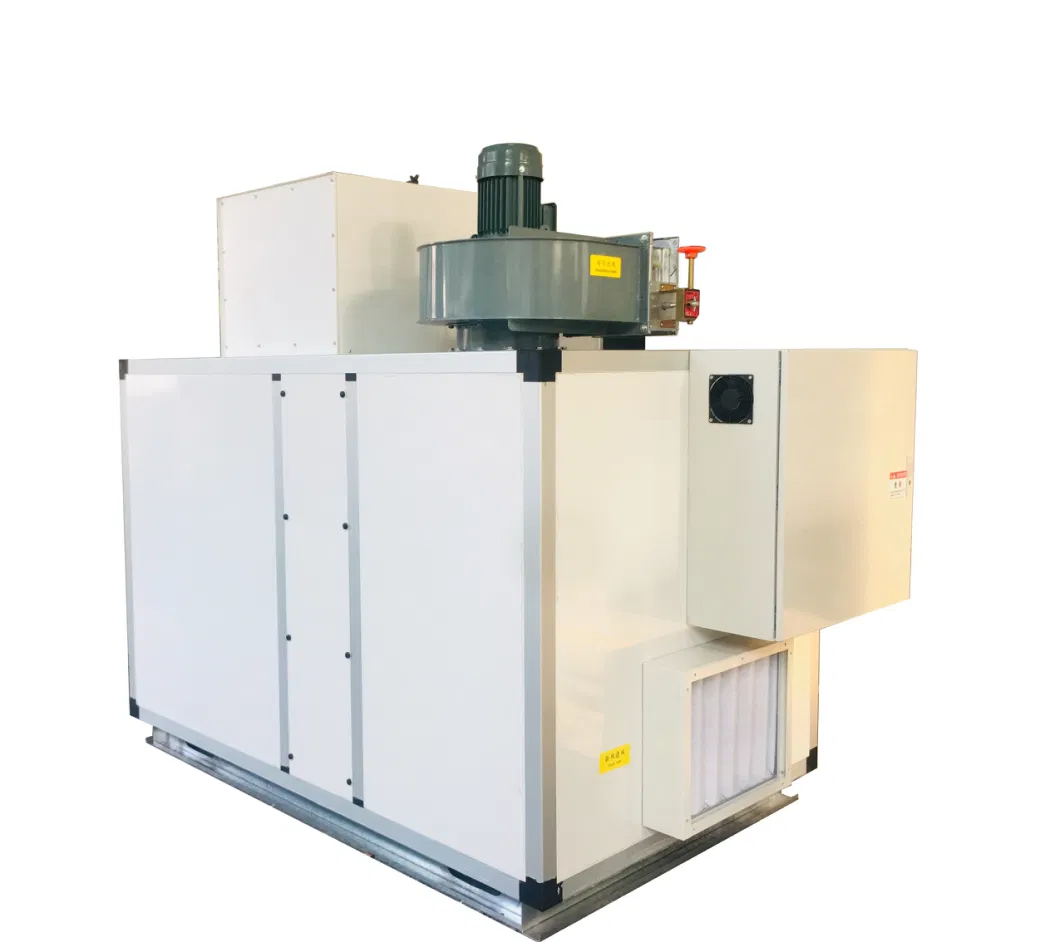 Big Desiccant Dehumidifier with PLC Remote Function High Efficiency Drying Equipment