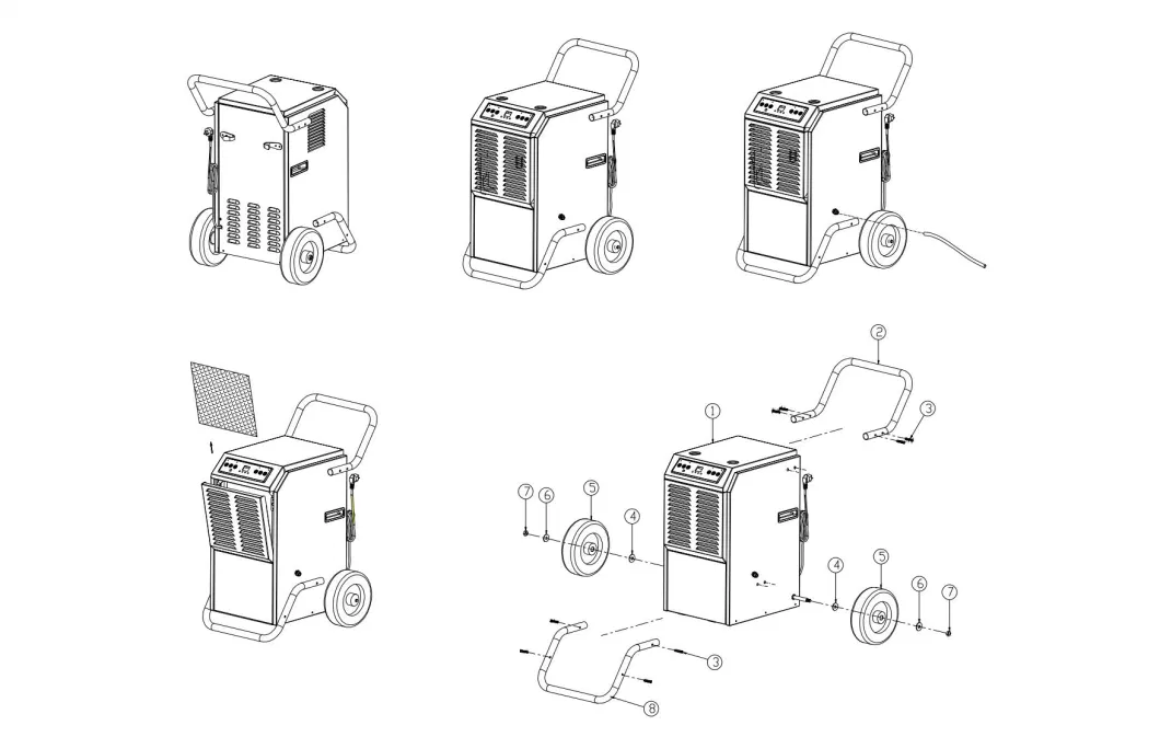 Dehumidifier Industrial Dehumidifier Air Dryer Dryer Machine