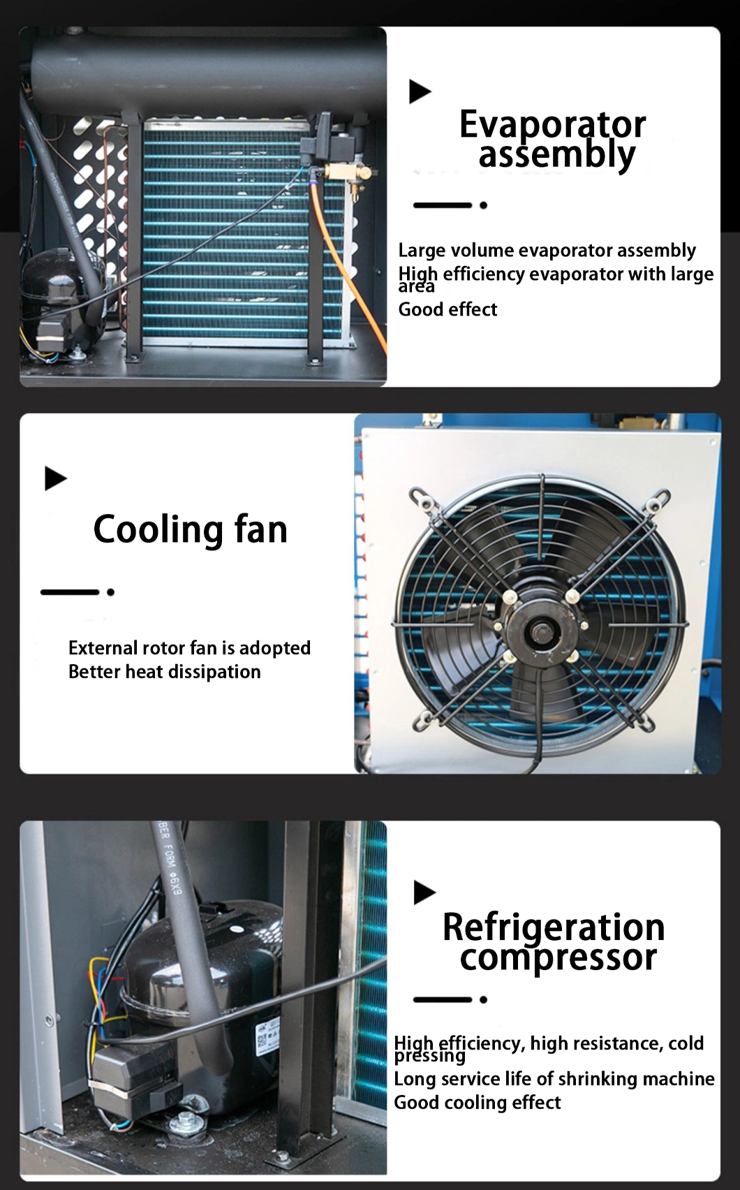 Refrigerant Dehumidifier Industrial Air 480L Dryer Machine