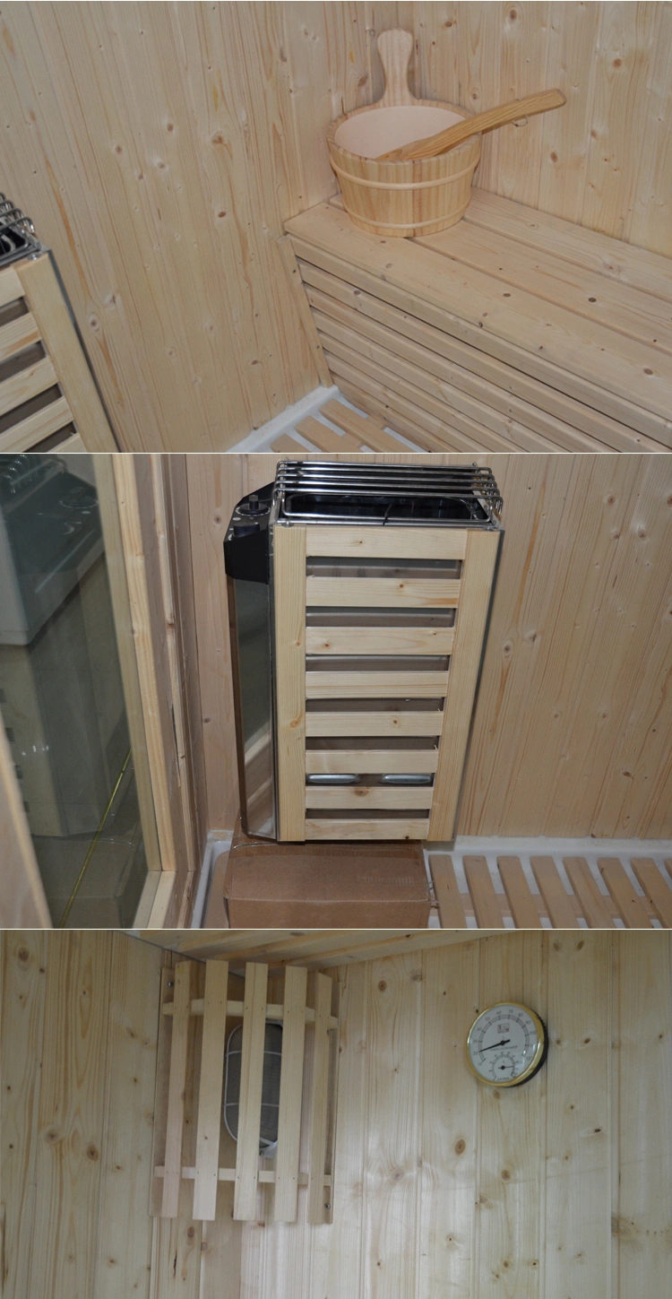 Hot Sale Indoor Sauna Steam Room Combined Shower Sauna Bath Combines Wet and Dry Steam Sauna Room