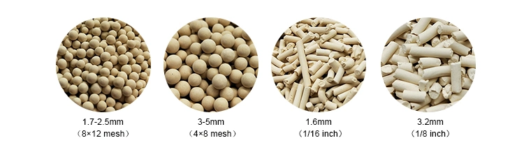 Industrial Dehumidifier Molecular Sieve 3A Adsorbent