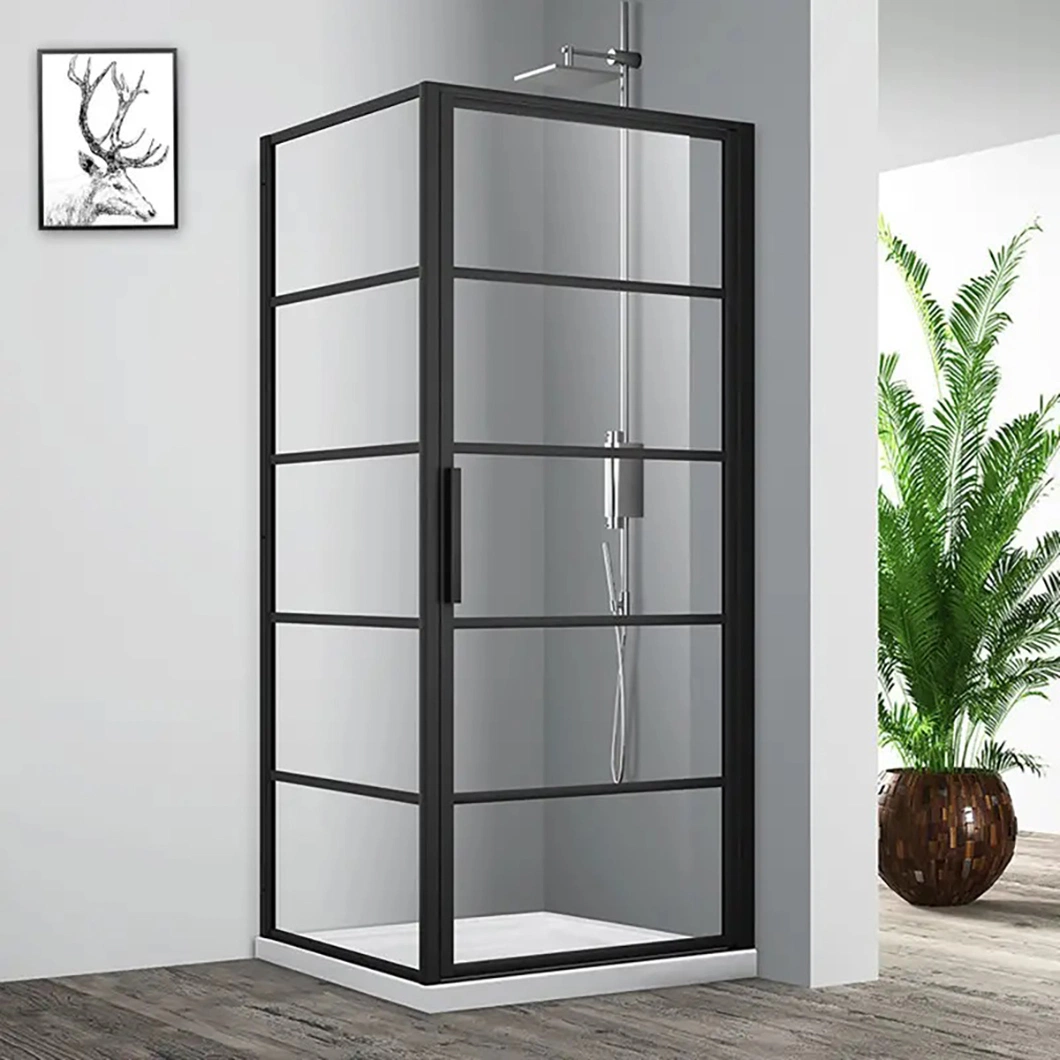 Qian Yan Frameless Pivot Shower Door China Luxurious Integral Shower Room Chrome Surface Luxurious Ss Material Shower Dry Steam Sauna Room