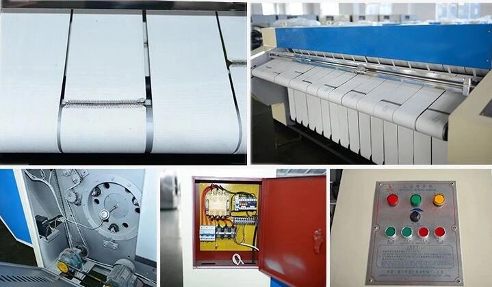 Flatwork Ironer 2000 Electric Heating, 3 Meter Steam Heat Iron Laundry Equipment, Commercial Bed Sheets 3.3 Meter Folding Machine