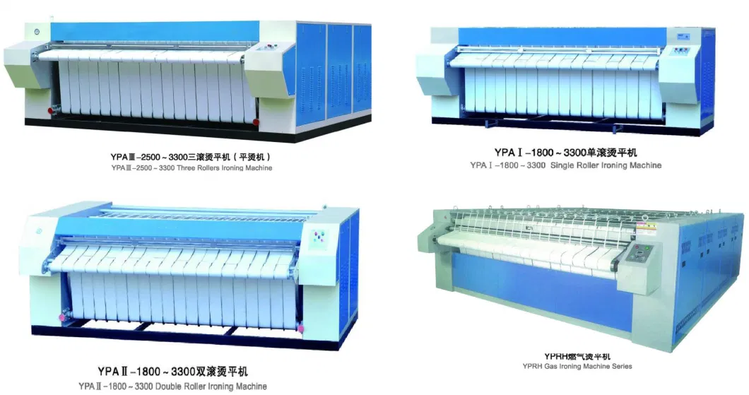 Flatwork Ironer 2000 Electric Heating, 3 Meter Steam Heat Iron Laundry Equipment, Commercial Bed Sheets 3.3 Meter Folding Machine