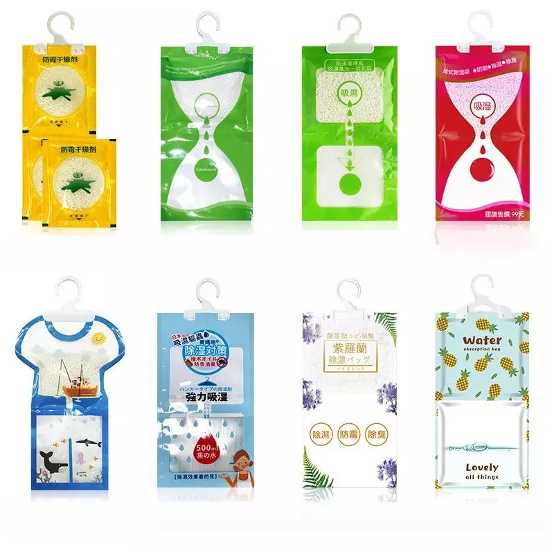 Eco Friendly Natural Moisture Removal Fragrance Bag with Hanger Silica Gel Dehumidifier Bag