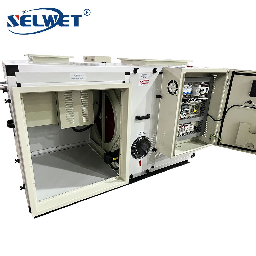 17L/Hour Industrial Air Handling Unit Adsorption Rotary Desiccant Dehumidifiers