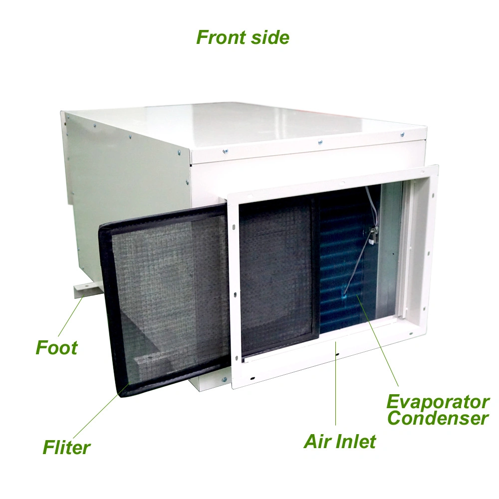 Hiross Customized Ceiling Mounted Duct Moisture Removal Warmth Dehumidifier for Greenhouse
