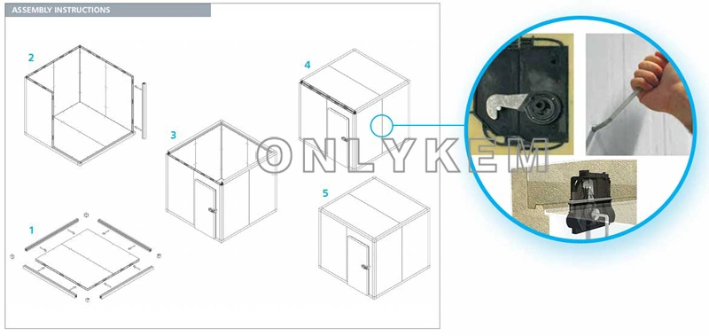 Refrigeration Unit Freezing Rooms for Frozen Meat for Fruits with Ce