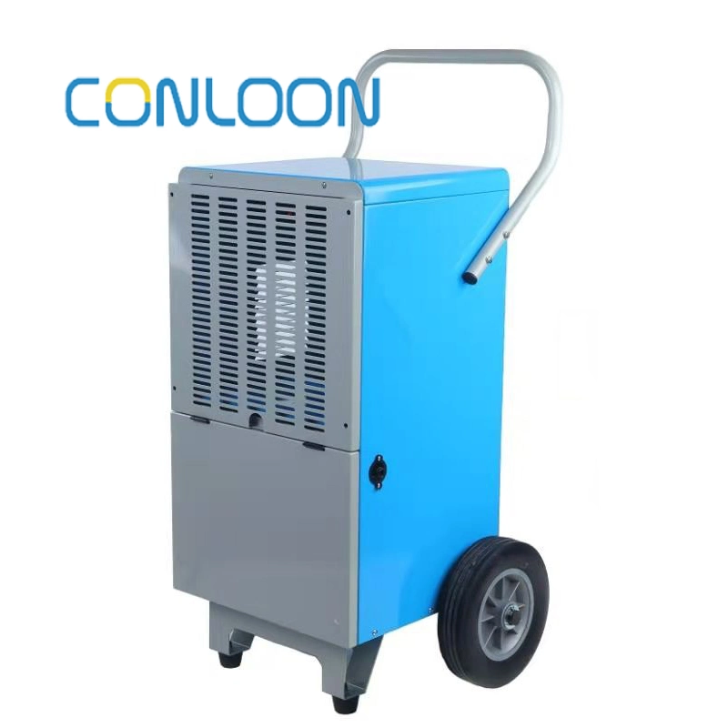 R290 Industrial Dehumidifier CE Hand Push Big Wheel Dehumidifier for Construction Site