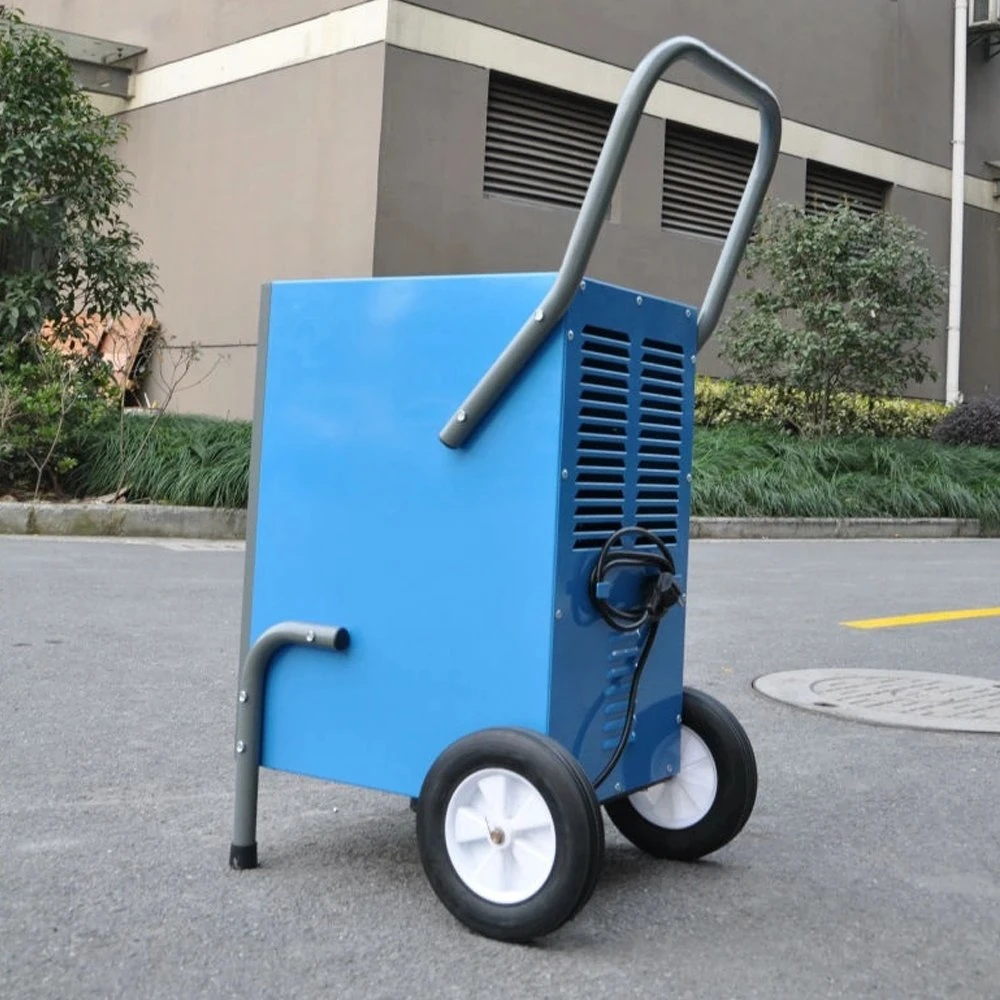 R290 Industrial Dehumidifier CE Hand Push Big Wheel Dehumidifier for Construction Site