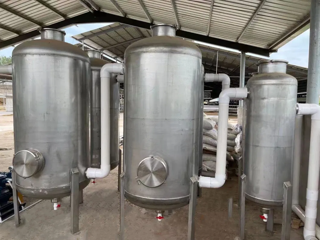 500m3/H Biogas Desulfurization Dehumidification Scrubber Tower System