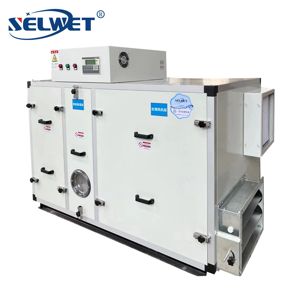 Chemical Industrial Workshop High Efficiency Rotary Desiccant 4000W Dehumidifier