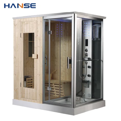 Vendita calda Sauna interna bagno turco doccia combinata Sauna vasca Combina sauna a vapore con bagno turco a secco