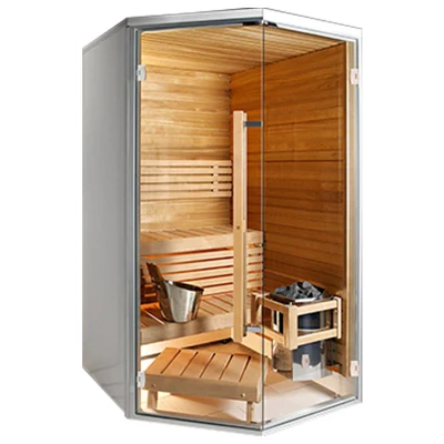 Bagno turco tradizionale all&prime;aperto con sauna secca in legno (SR1K002)
