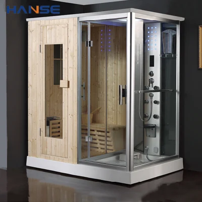 Vendita calda Sauna interna bagno turco doccia combinata Sauna vasca Combina sauna a vapore con bagno turco a secco