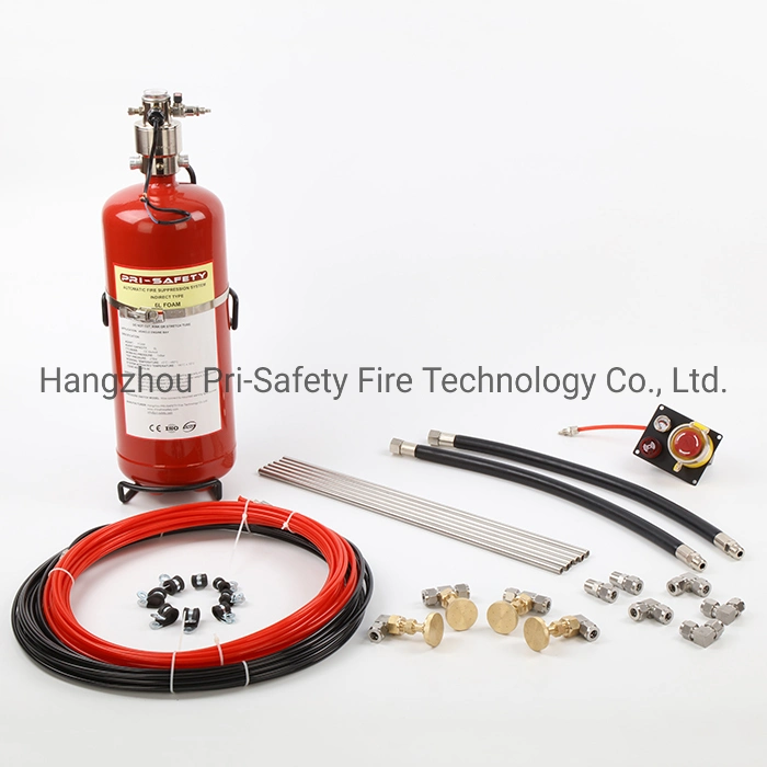 Foam/Dry Powder Fire Suppression System for Bus Engine Room