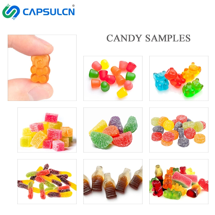 High Speed Fully Automatic Gelatin Gummy and Pectin Jelly Candy Bean Making Machine Machinery Production Line