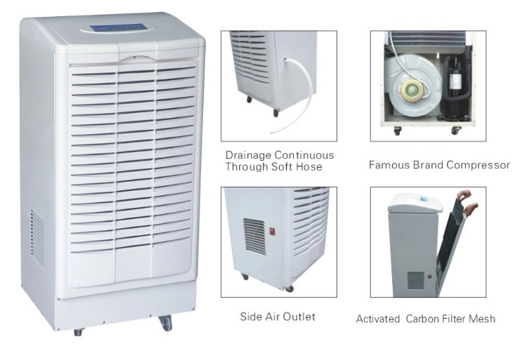 Easy to Move 90L Industrial Portable Dehumidifier