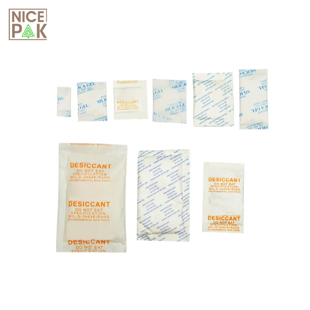 White Silica Gel Packet Moisture Absorber Desiccant for Biscuit/Nuts/Casual Food Storage