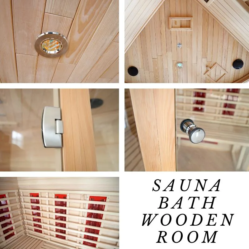 Traditional Dry Far Infrared Steam Sauna Bath Wooden Room