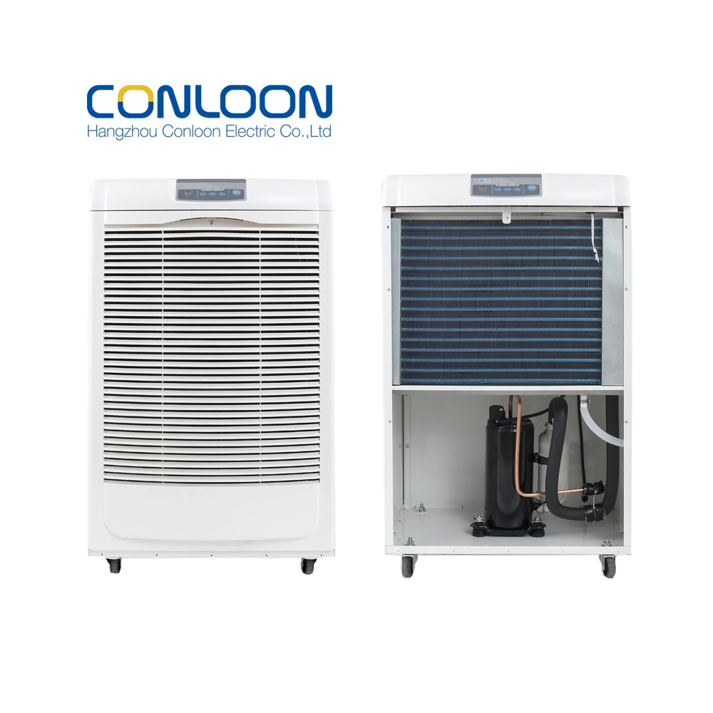 China Factory Conloon 158L Per Day Intelligent Hose Drainage Industrial Dehumidifier for Textile Factory