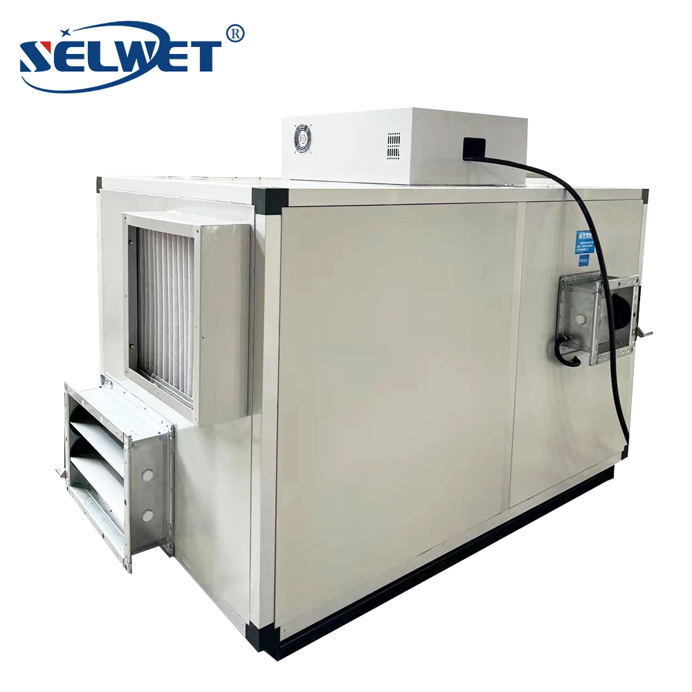 Chemical Industrial Workshop High Efficiency Rotary Desiccant 4000W Dehumidifier