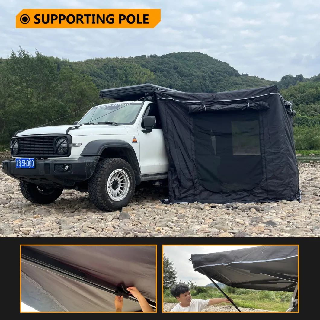 SUV Sunshade Light 270 Degree Car Side Awning Annex Room with Walls