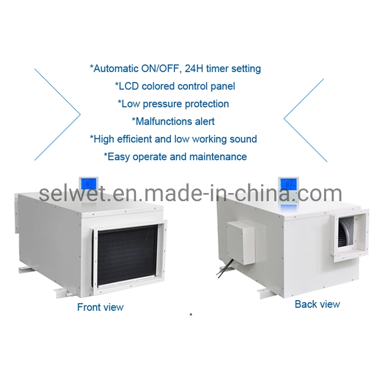 Chia OEM Ceiling Mounted Industrial Ducted Pipe Dehumidifier