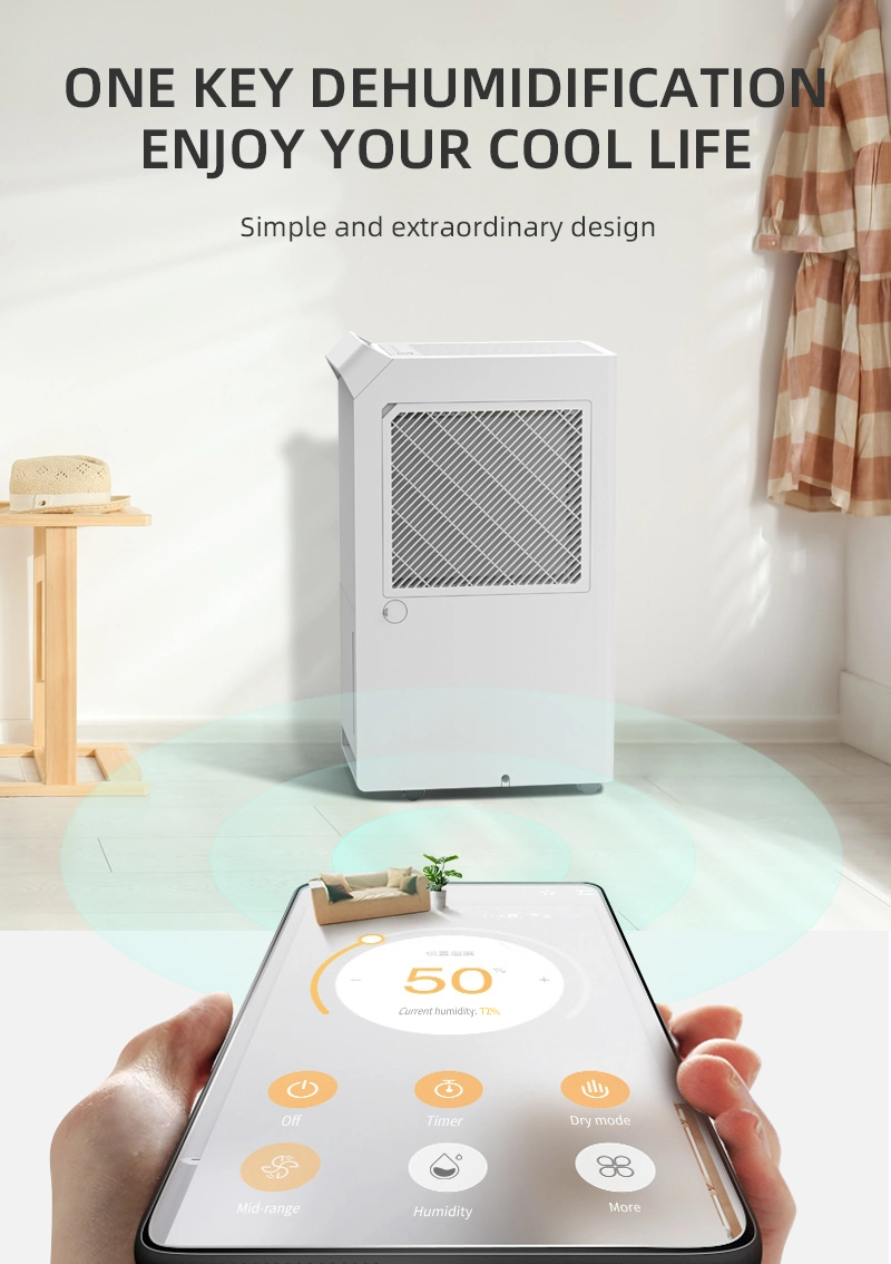 15L D Dehumidifiers Drying Chamber Air Purifier with Water Tank Smart 2 in 1 Air Purifier Dehumidifier