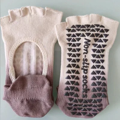New Style Cotton Antislip Pilates Yoga Women Finger Five-Toe Socks