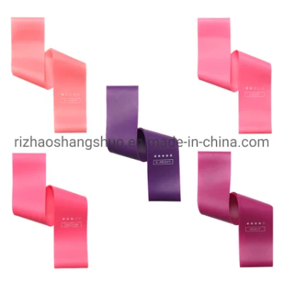 Fitness Gum Custom Logo Elastic Rubber Bands for Fitness Workout Equipment Training Exercise Gym Strength Latex Resistance Bands