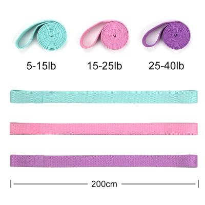 Fitness Custom Logo Hip Circle Loop Booty Exercise Adjustable Resistance Bands
