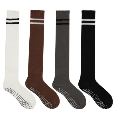 Factory Wholesale Higher Quality Women Knee Yoga Socks Non-Slip Professional Women&prime; S Pilates Socks