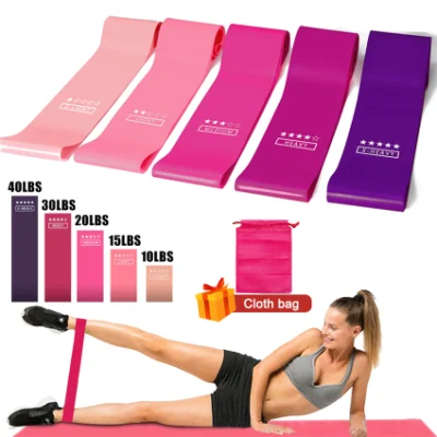 Fitness Gum Custom Logo Elastic Rubber Bands for Fitness Workout Equipment Training Exercise Gym Strength Latex Resistance Bands