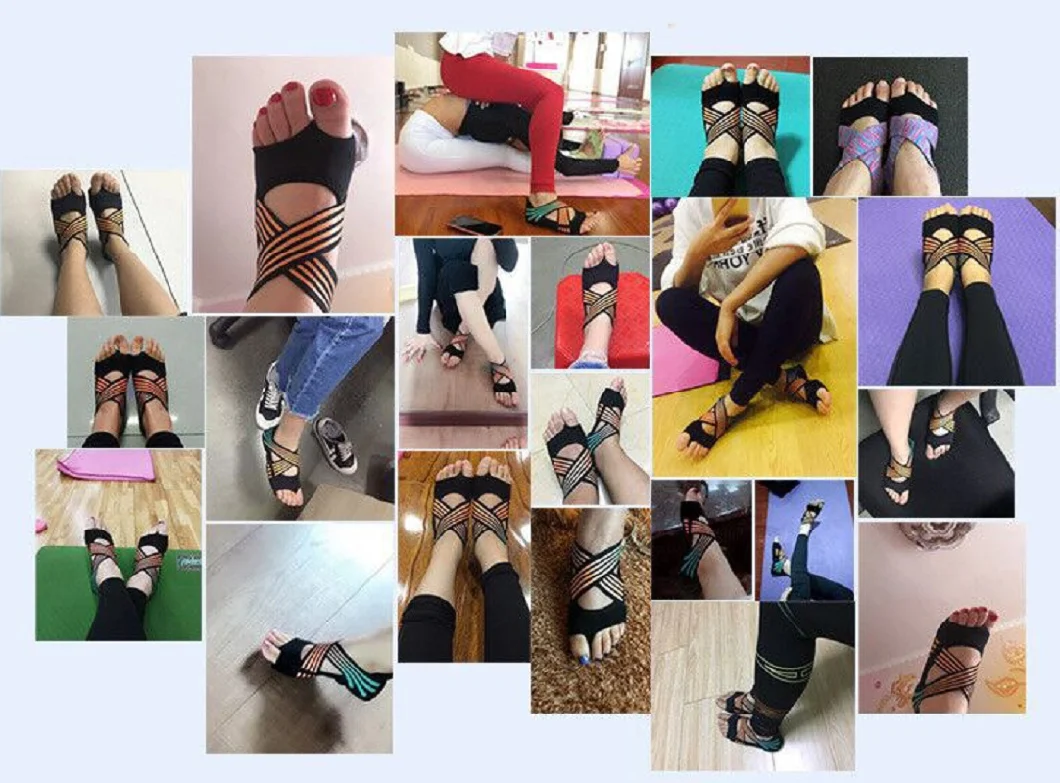 Non-Slip Socks Women Breathable Toeless Socks Gym Fitness Aerial Yoga Dancing Pilates Socks Ladies Sport Inner Socks Wbb16378